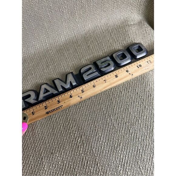 Dodge Ram 2500 RH Emblem 85501-C Chrome Used Condition genuine part - Picture 9 of 10